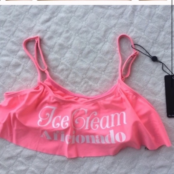 XS / Wildcox pink Ice Cream Aficionado bikini top ONLY - Picture 3 of 3